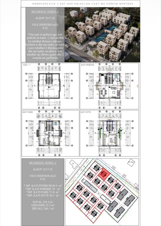 🏡ROSES RESIDENCE 2, FARKË VILË INDIVIDUALE NË SHITJE