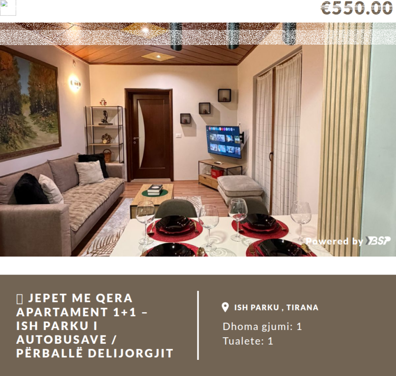 📍 Area: Tirana • “Dëshmorët e Fekenit” Street • Former Bus Park