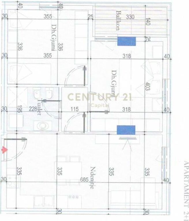 We sell 2+1 apartment at Tirana Entry!