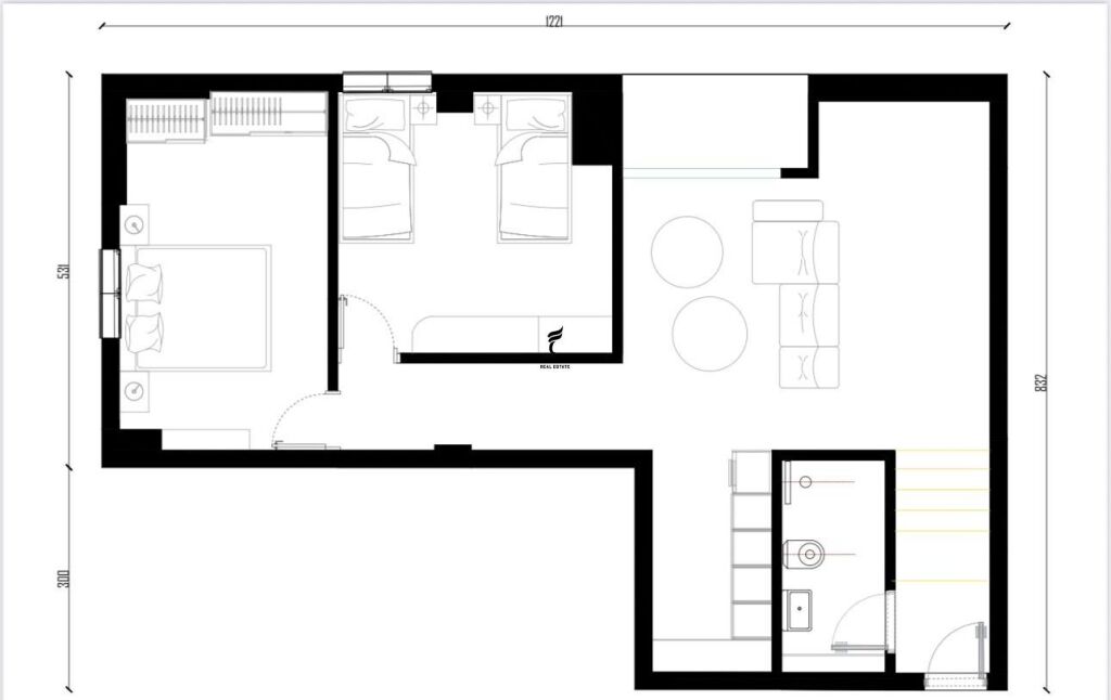 SHITET APARTAMENT 2+1 KOPSHTI ZOOLOGJIK 155.000 EURO FH-68450