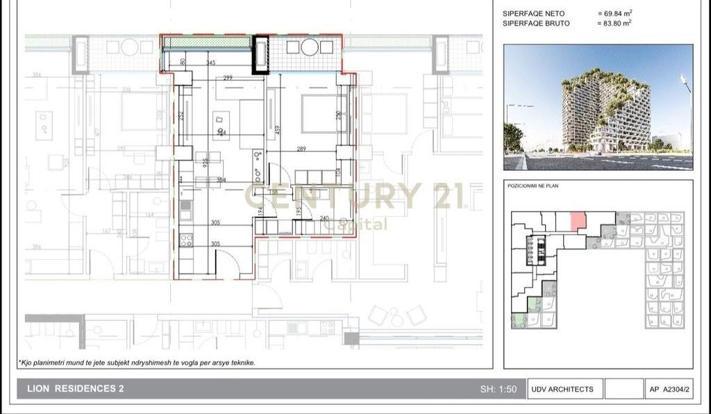 Apartament 1+1 për shitje në "Lion Park 2"