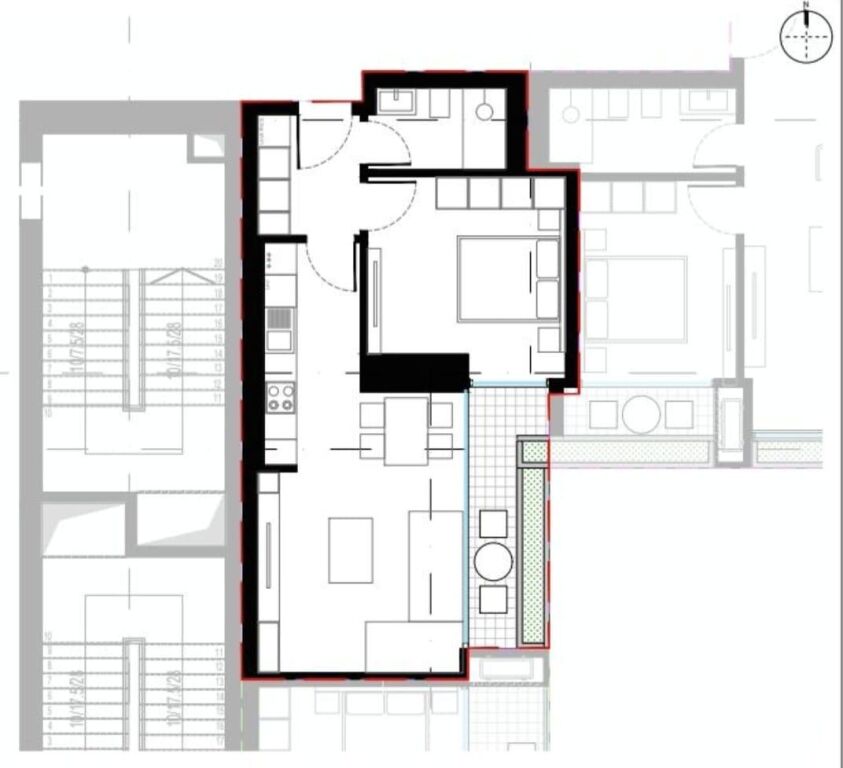 Shitet Apartament 1+1 , prane Zogut te Zi