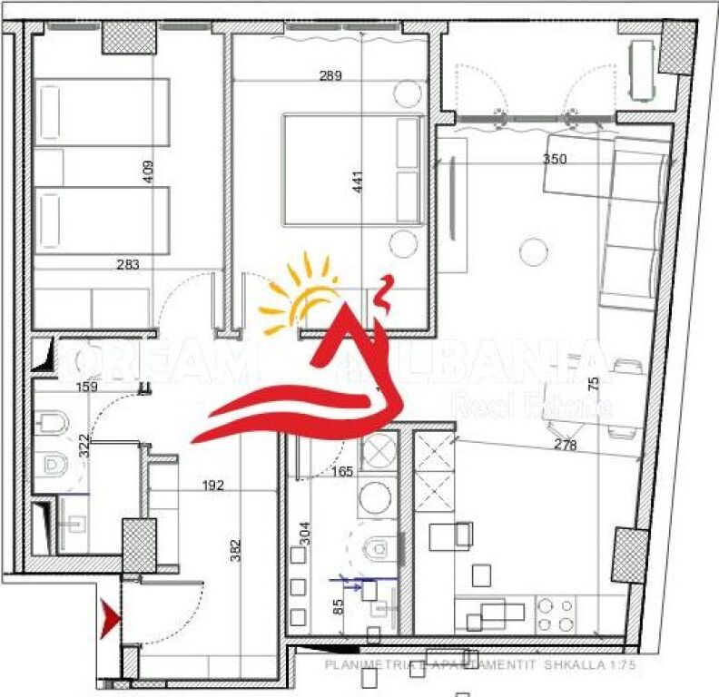 Apartments 2+1 for sale in Porcelan near Klan ( ID 41212207 )