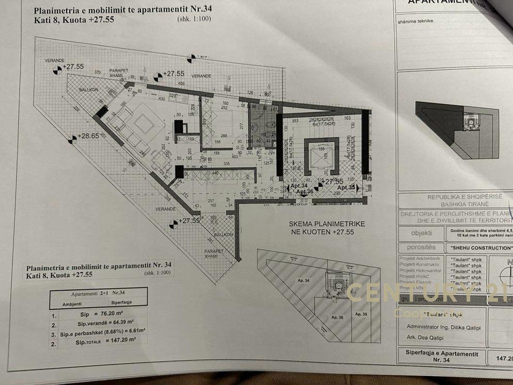 WE SELL 2+1 APARTMENT WITH VERANDA, OPPOSITE THE UNITED SCHOOL