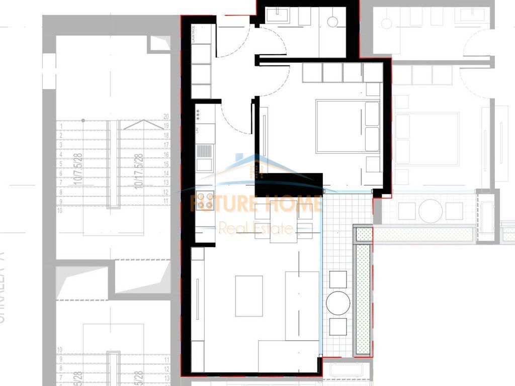 For sale, Apartment 1+1, Lion Residence II, Tirana