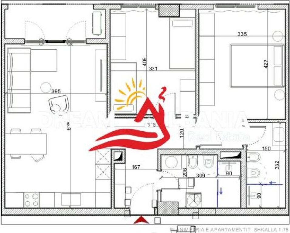 Apartments 2+1 for sale in Porcelan near Klan ( ID 41212207 )