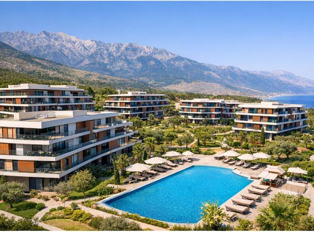 Shitet Apartament 2+1+2 ne Morina City, DHERMI