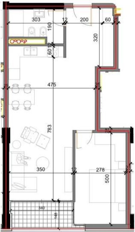 Apartament 1+1 per Shitje- Forest Rezidence ( Shkoze )