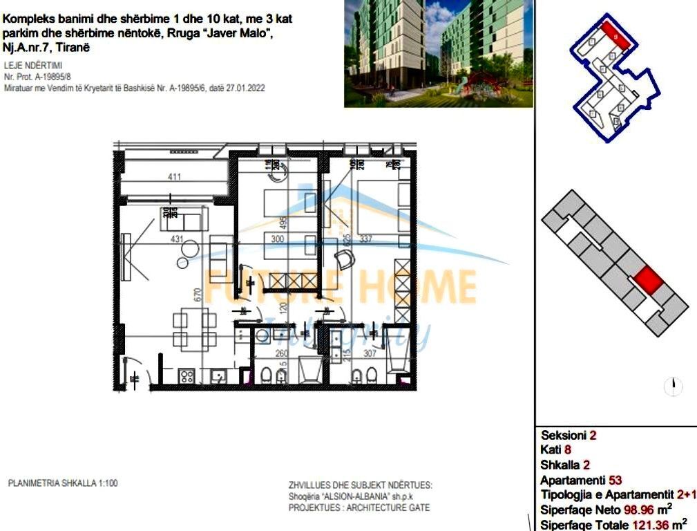 🌊 2+1+2 a "Riverside Residence" – Spazio ed Eleganza all'8° piano! ✨