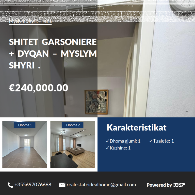 SHITET GARSONIERE + DYQAN – MYSLYM SHYRI