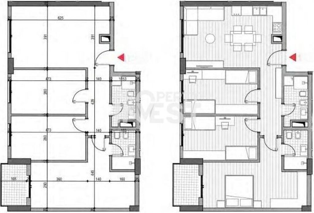 Vendesi in vendita 2 appartamenti 3+1 via 5 Maji.