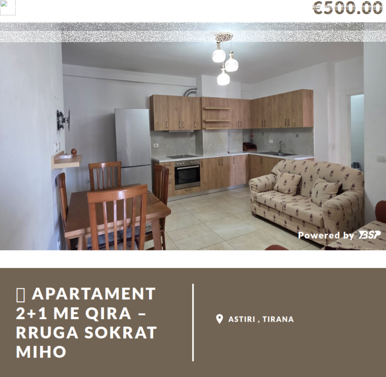 🏡 APPARTAMENTO 2+1 IN AFFITTO – VIA SOKRAT MIHO