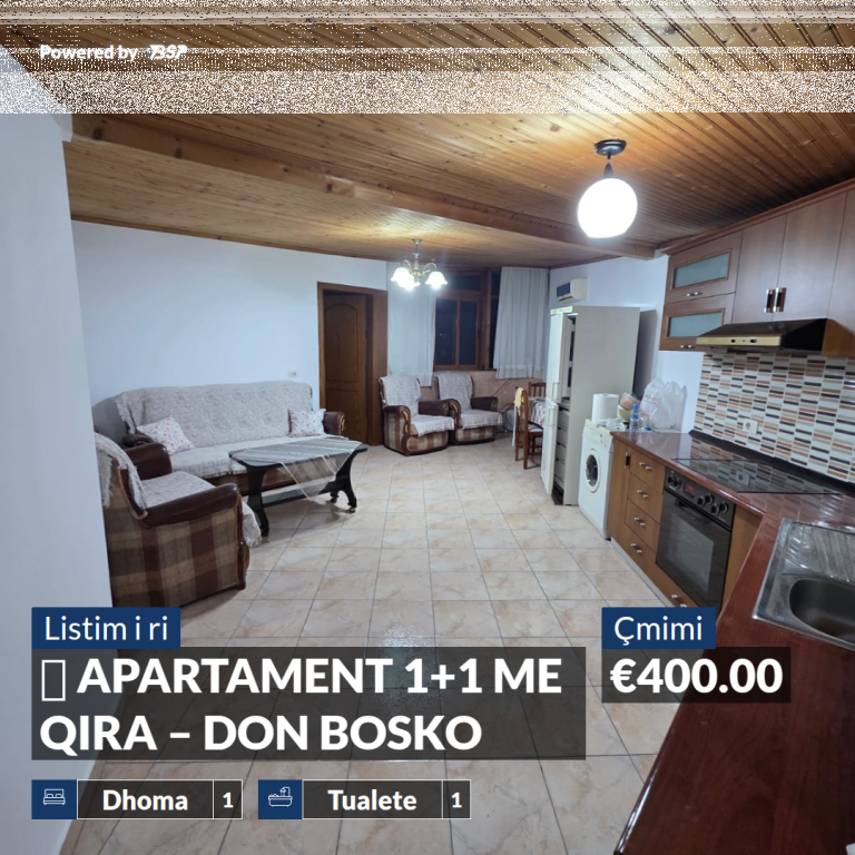 🏡 APARTMENT 1+1 FOR RENT – DON BOSKO