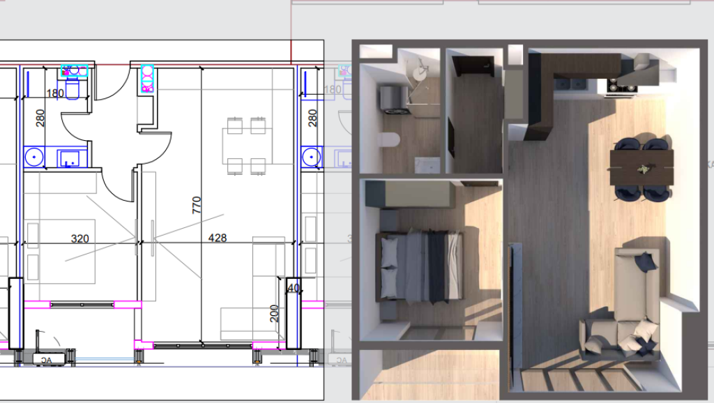 Apartament 1+1 per shitje tek United Towers,