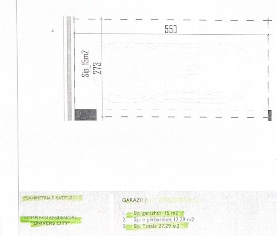 Shitet post parkimi në Univers City