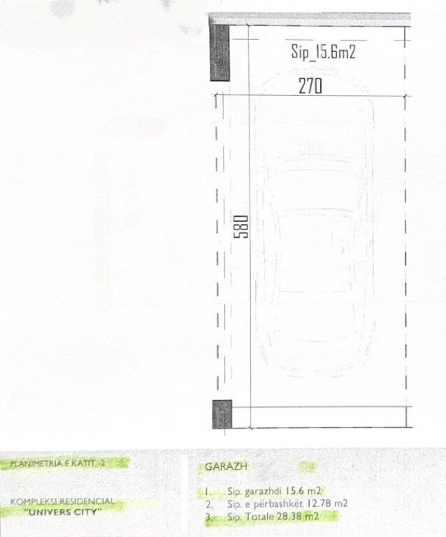 Shitet post parkimi në Univers City