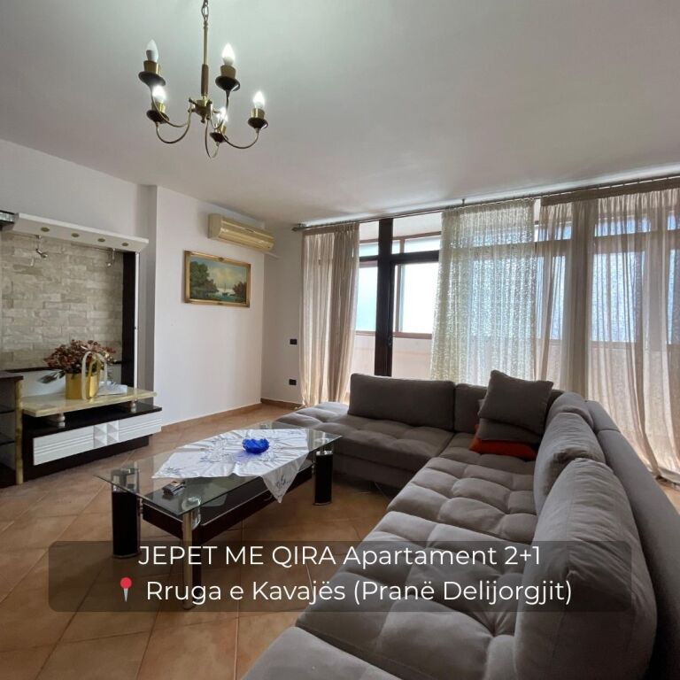 Appartamento 2+1 in affitto 📍 Via Kavaja (vicino a Delijorgji)