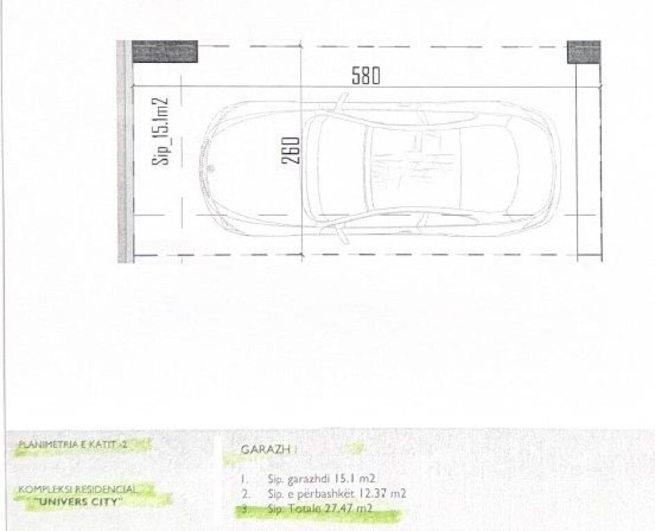 Shitet post parkimi në Univers City