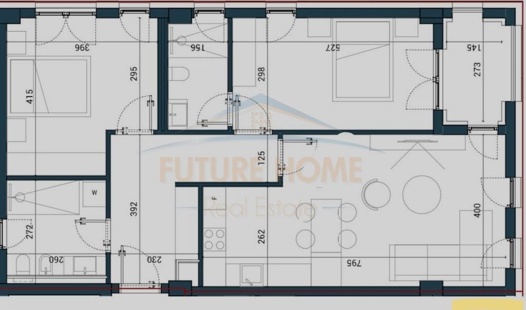 In vendita, Appartamento 2+1+2, Sun Palasë Residence