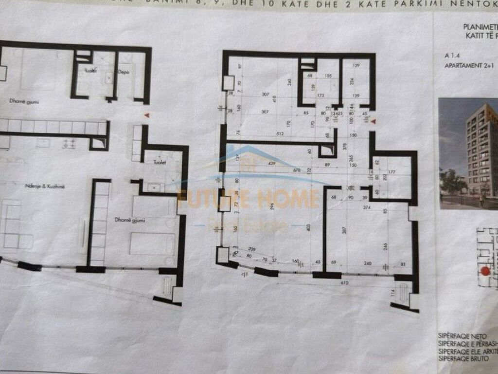 For sale, Apartment 2+1+2+Storage, near Alidemi Field, Tirana., Tirana.