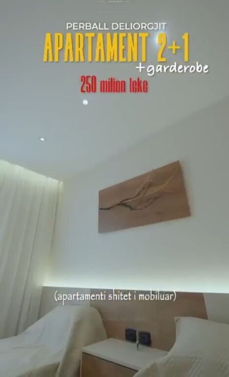 Apartament 2+1 per shitje perballe delijorgjit afer pallatit me shigjeta