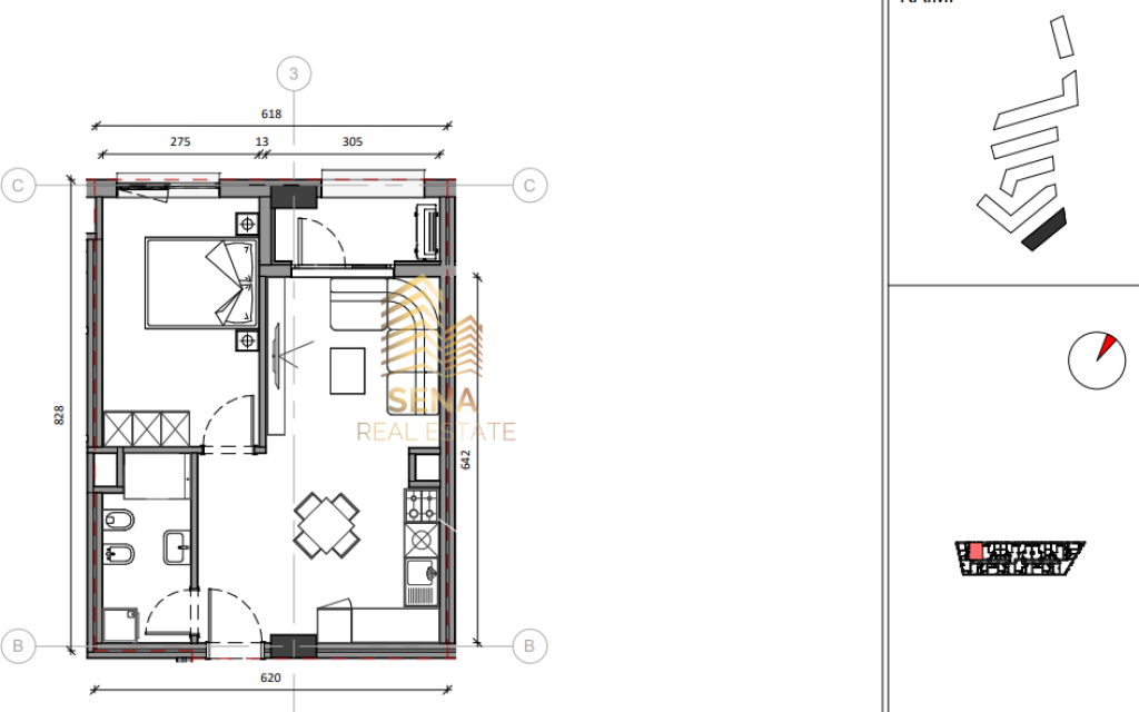 Qira, Apartament 1+1+Blk, Ali Demi- Rezidenca Kaimi, 40.000 Leke/muaj