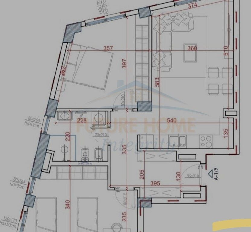 Shitet, Apartament 2+1, House Residence, Tiranë.