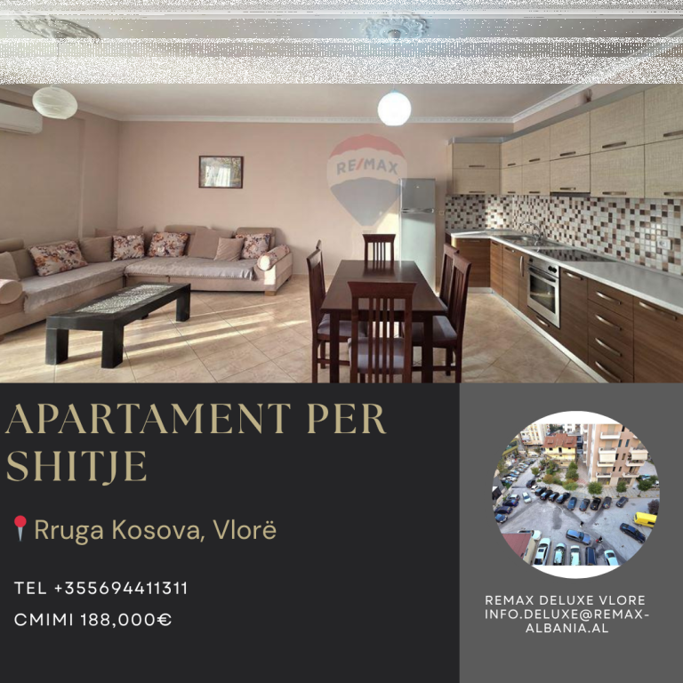 🌇 Apartament 2+1 në zemër të Skelës, Vlorë – vetëm 200 m nga Lungomare 🌊
