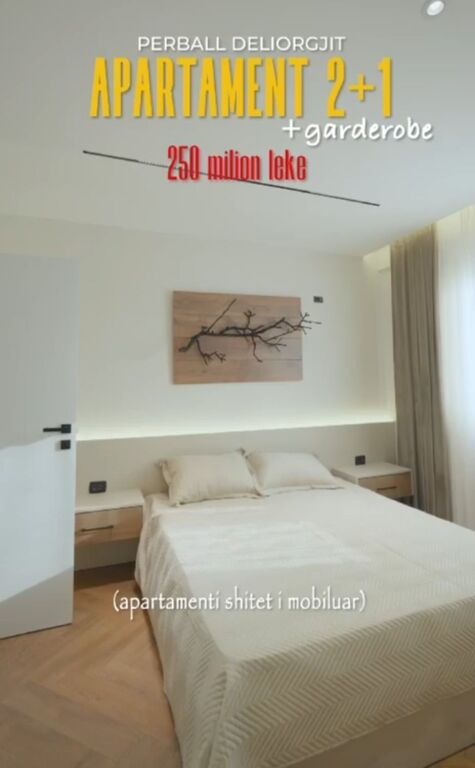 Apartament 2+1 per shitje perballe delijorgjit afer pallatit me shigjeta