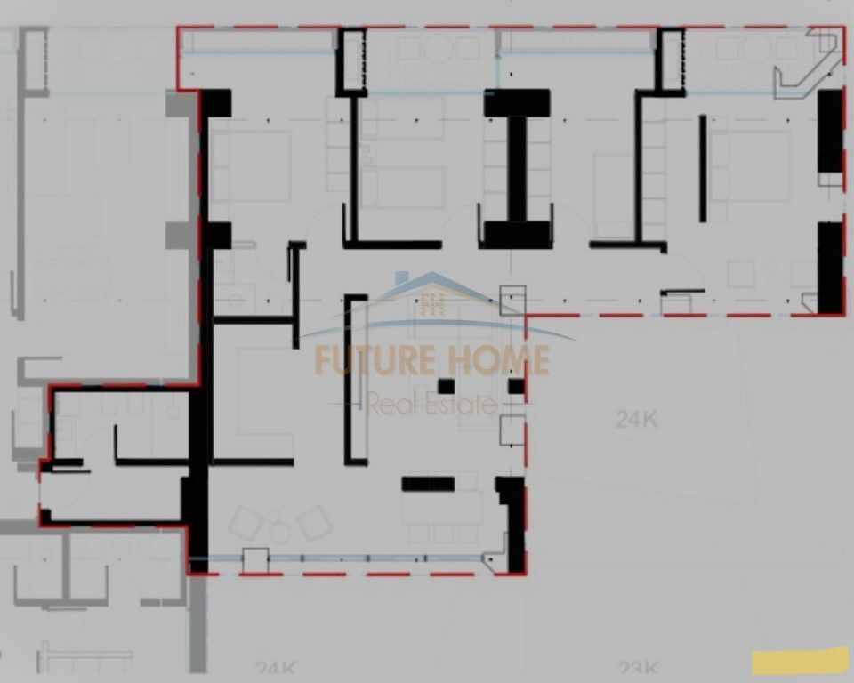 Shitet,Apartament 4+1+2,Lion Park II Residence , Tiranë