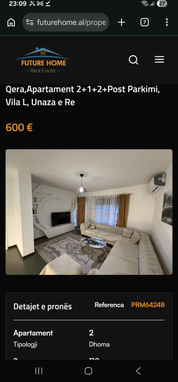 JEPET ME QERA 2+1+POST PARKIMI