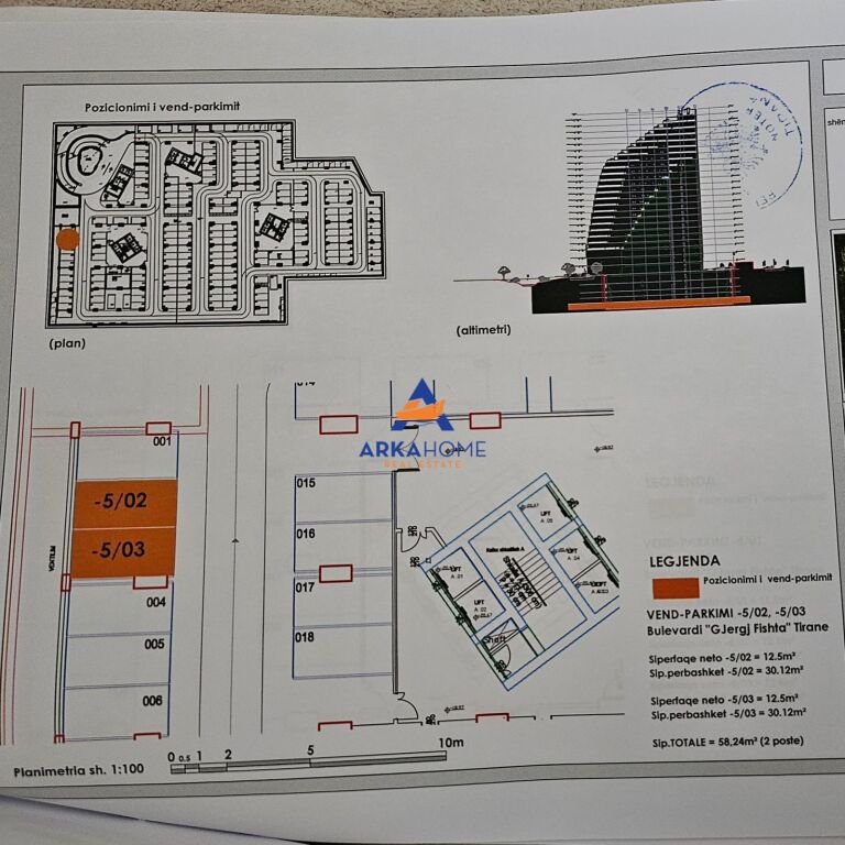 PARKING SPACE FOR SALE 16M2 "NEAR THE FORMER EUROPEAN UNIVERSITY" 35000 EURO
