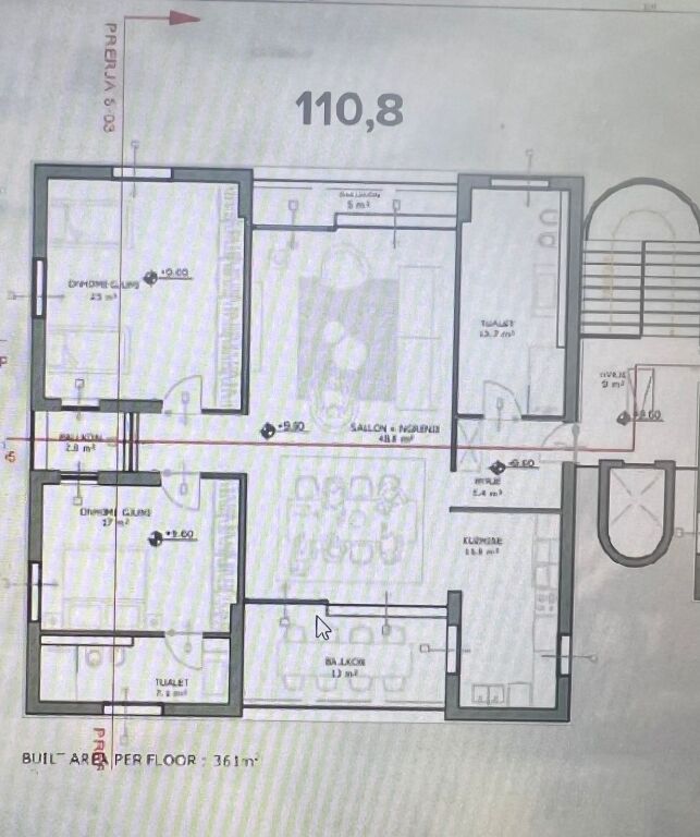 Apartament 2+1+2 për shitje