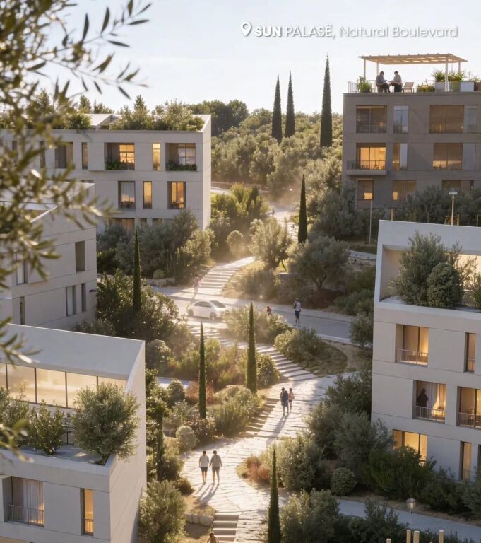 Shitet (2,650€/m2): 1+1 &amp; Ballkon +1 P.Parkimi📍Sun Palase Residence - Palase/Dhermi || 224,800 (74m2)