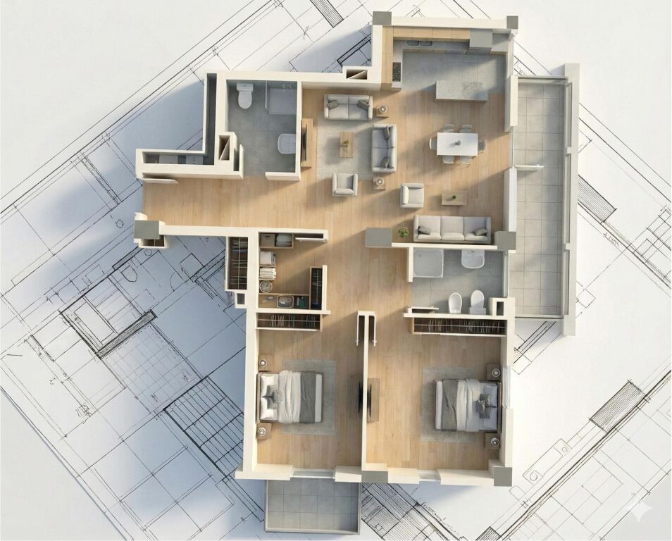 Apartment 2+1 with high visibility for sale