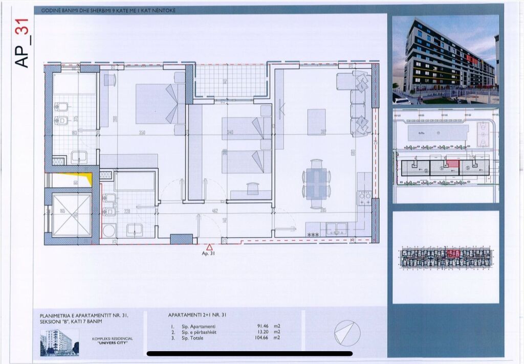 APPARTAMENTO 2+1+2 IN VENDITA presso UNIVERS SITY