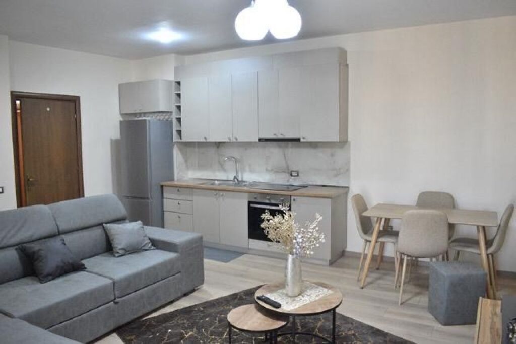 🏡 Apartment 1+1 for rent 📍 At Globe / opposite Delijorgji  🏢 New building, on main street 🛋️ Furnished in modern style ✨ Comfortable and functional environment  💶 Price: 600€/month  