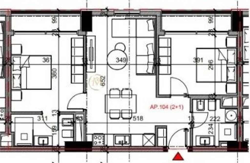 Shitje | Apartament 2 + 1 | Rruga Bardhyl | 234960 €