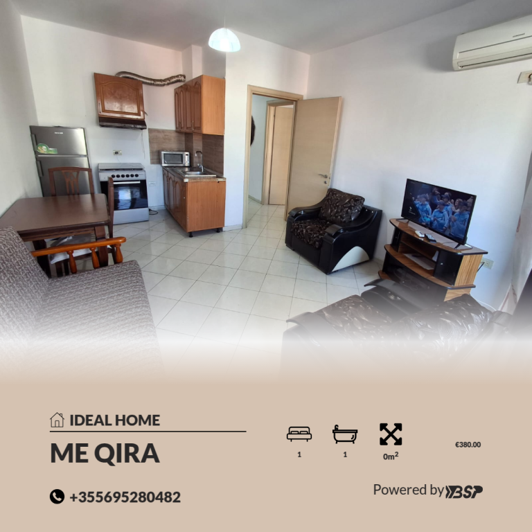 🏡 APARTAMENT 1+1 ME QIRA – ASTIR, TEODOR KEKO