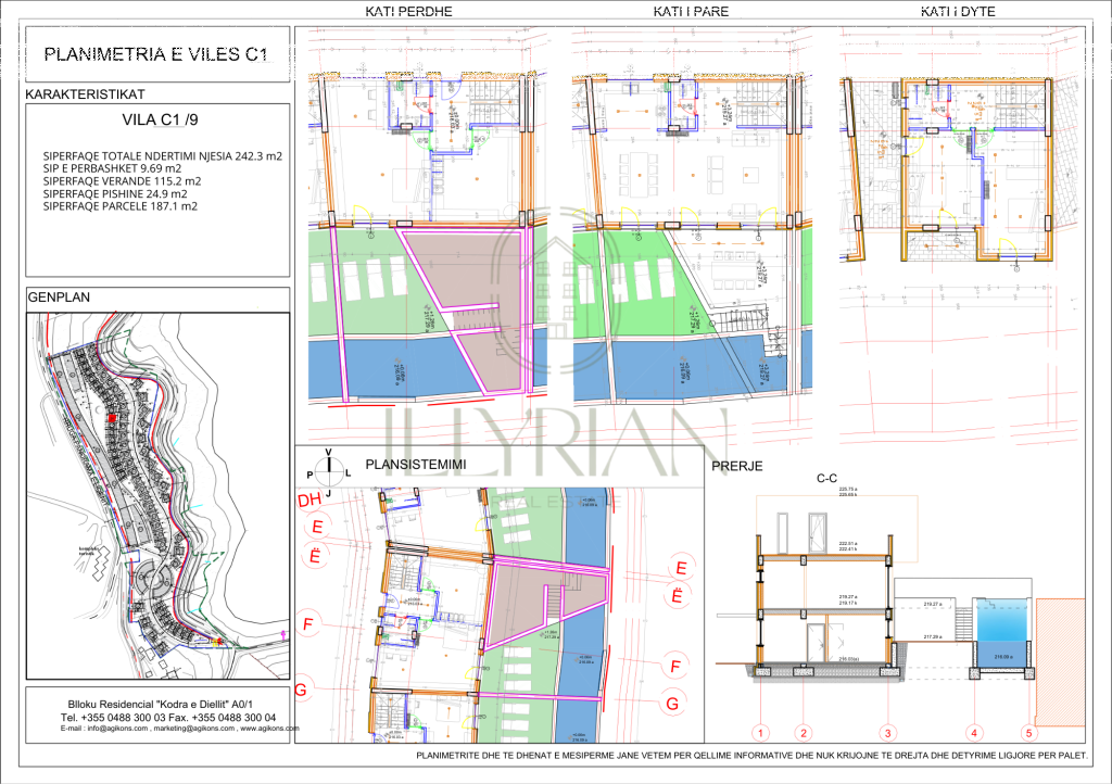 Vilë moderne luksoze me pishinë private në kompleksin Swan Residence!