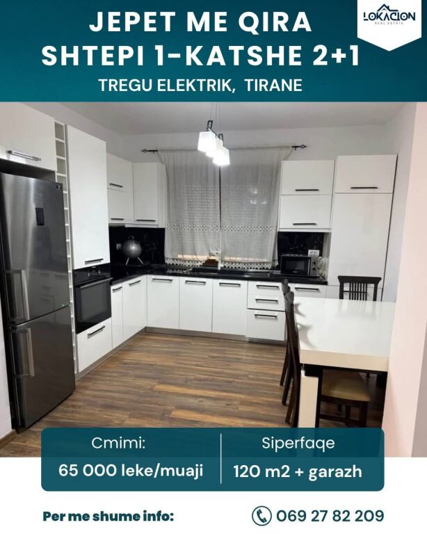 CASA IN AFFITTO 1 PIANO 2+1 + GARAGE - TIRANA