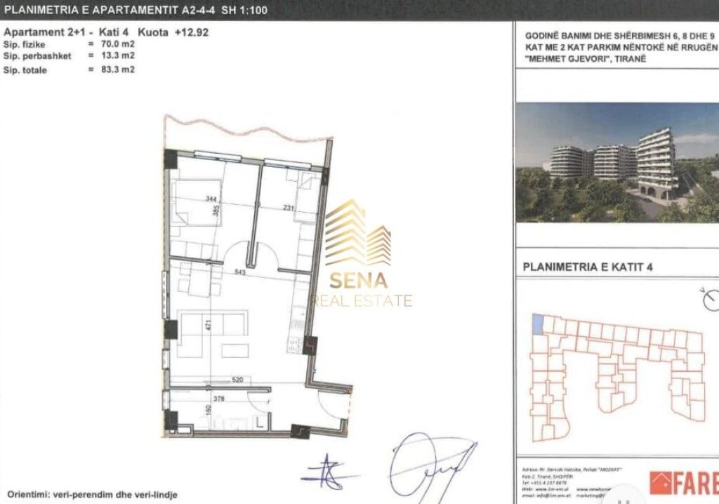 Shitet, Apartament 2+1+BLK, Paskuqan – “Aluna” Residence, 99.000 Euro