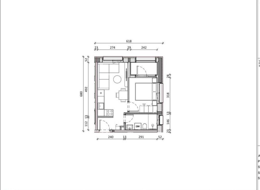 Shitet apartament 1+1