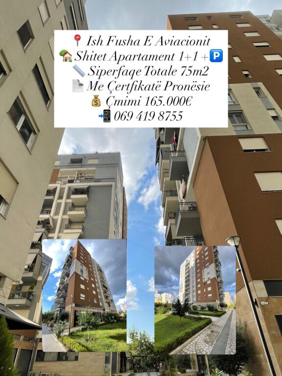 ✨Shitet Apartament 1+1 + 🅿️ | 📍Ish Fusha e Aviacionit
