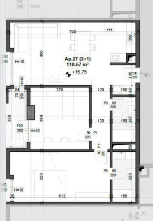 Apartament 2+1+2 në Shitje – Meis Garden, Fusha e Aviacionit  ✅