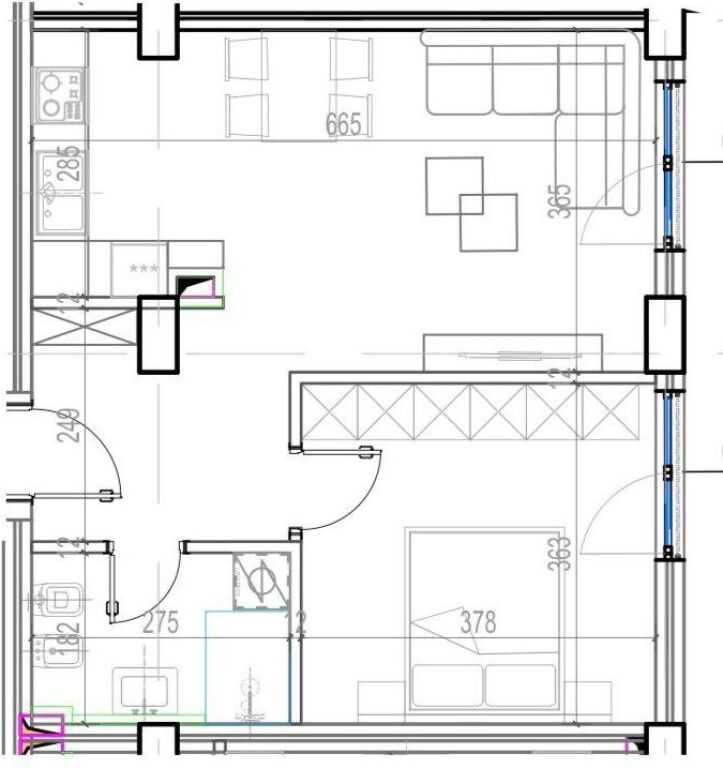 APARTMENT FOR SALE 1+1 KODRA DIELLIT 2