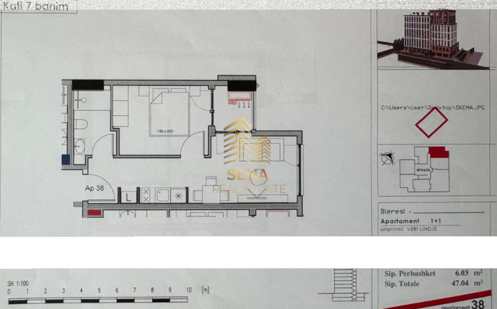 For sale, Apartment 1+1+balcony, Henke Residence– Yzberisht, 105,000 Euro