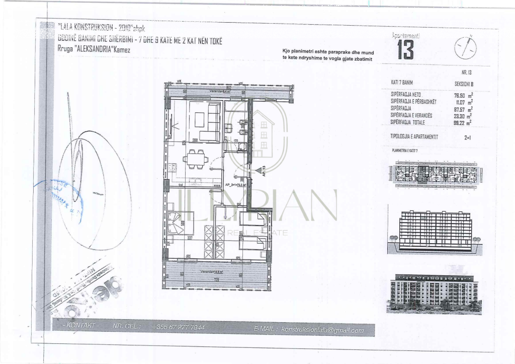 Appartamento di lusso 2+1 in vendita – Kamëz, Via "Aleksandria" ✨