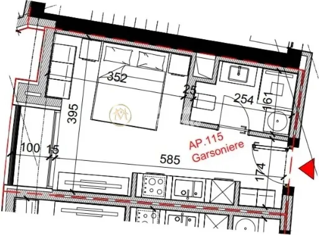 Shitje | Garsoniere | Rruga Bardhyl | 82800 €