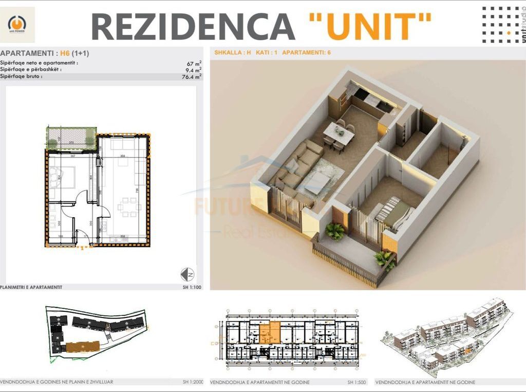 In vendita, Appartamento 1+1, Farke Orange67528